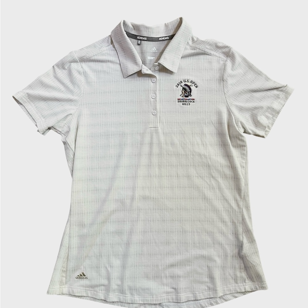 ADIDAS GOLF Women PERFORMANCE Short Sleeve Polo White 2018 US open
